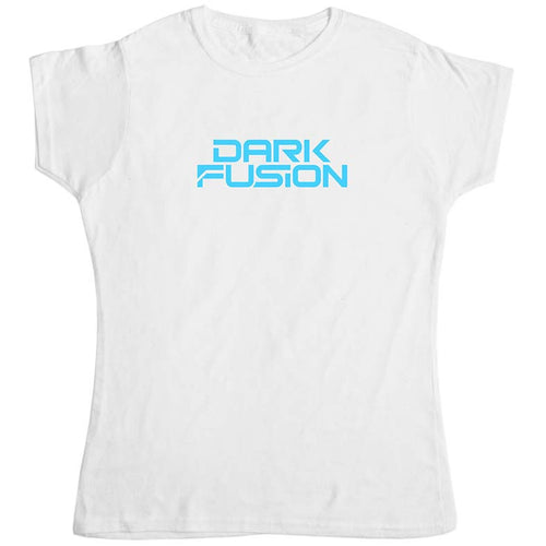 Dark Fusion Blue Logo Womens T Shirt